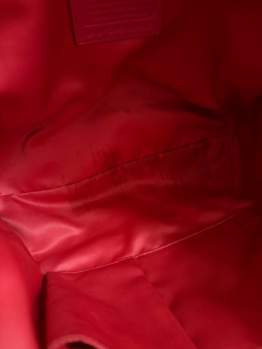 Coach Pink Leather Floral Perforated Chain Shoulder Bag Turnlock - Style 23842 - Picture 5 of 16